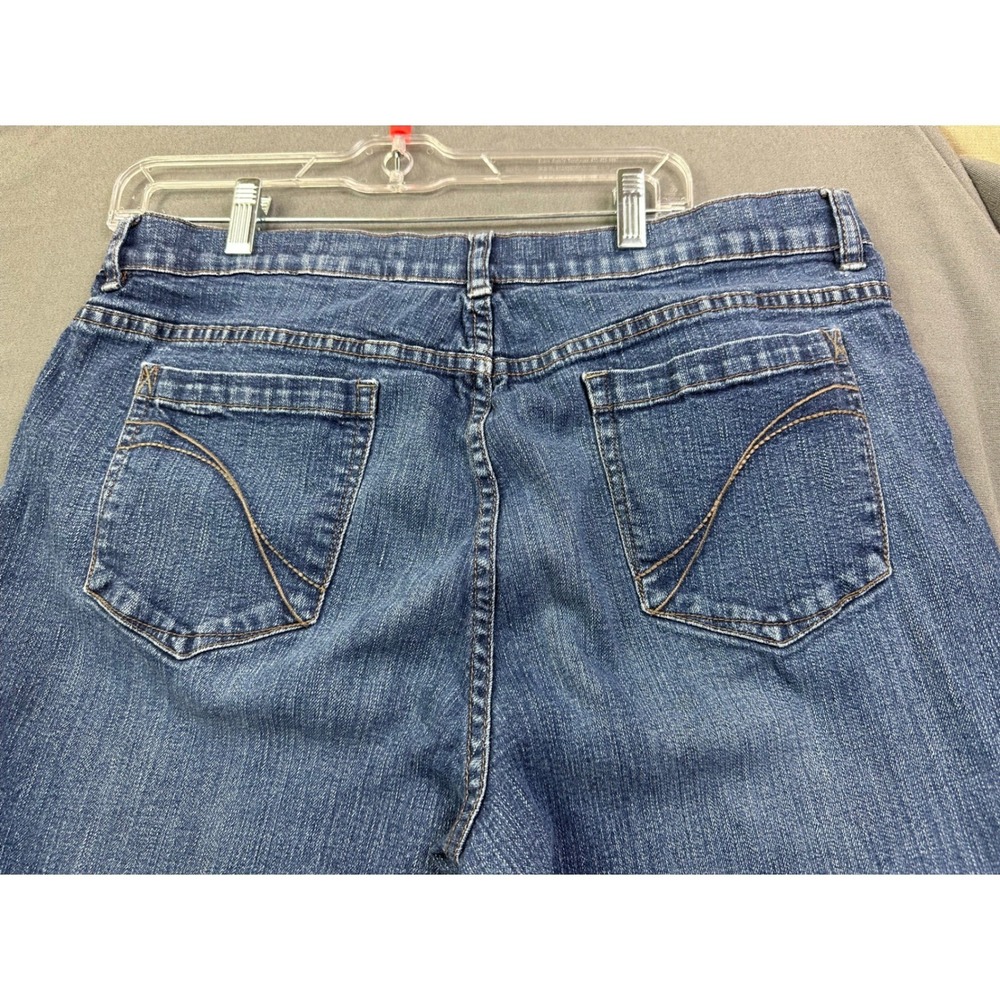Stamp 10 Women's Straight Leg Blue Jeans Medium Wash Size 14 - Picture 3 of 14